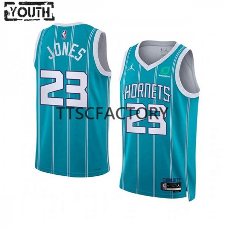 Maglia NBA Charlotte Hornets Kai Jones 23 Nike 2022-23 Jordan Edition Teal Swingman - Bambino